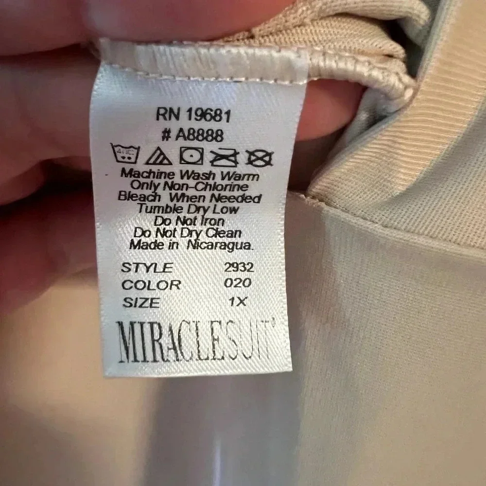 Miraclesuit Cami Adjustable‎ Shapewear Flexible Fit XL Nude NWT NEW Style 2932